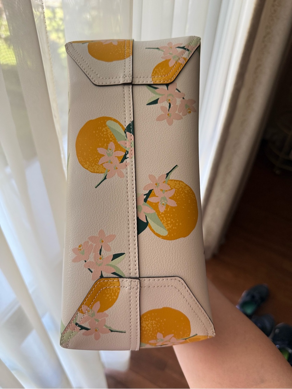 Kate Spade Citrus Blossom Tote Bag - White/Orange - Picture 4 of 9